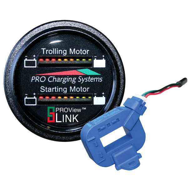 Dual Pro Lithium Battery Gauge - Dual Round Display with PROView Link Compatibility