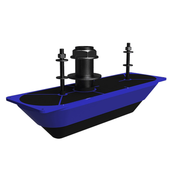 Navico StructureScan 3D Stainless Steel Thru-Hull Transducer - Single for Enhanced Sonar Imaging