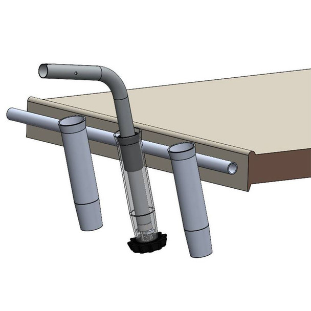 TACO Marine ShadeFin Fixed Rod Holder Mount T10-3000-5 for Secure Boat Rod Attachment