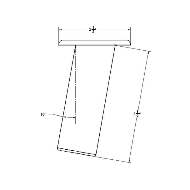 TACO Marine Flush Mount Rod Holder 10 - Deluxe Anodized Finish