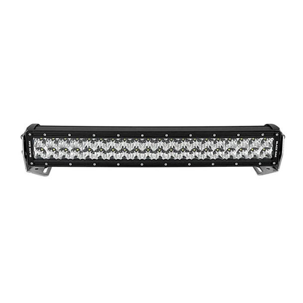 Black Oak LED Pro Series 3.0 20-Inch Curved Double Row LED Light Bar with Combo Optics and Black Housing