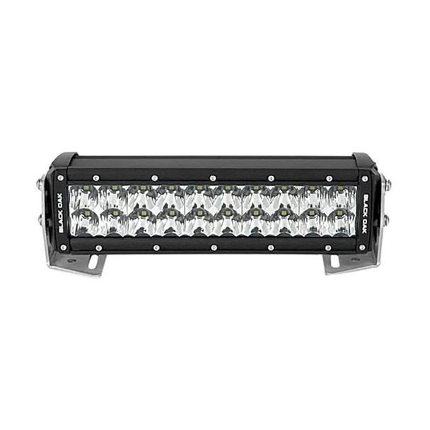Black Oak Pro Series 3.0 Double Row 10-Inch LED Light Bar with Combo Optics and Black Housing