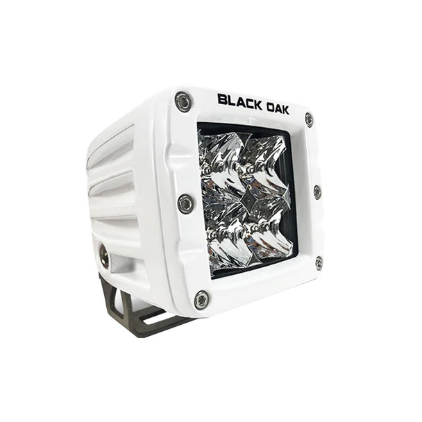 Black Oak LED 2-Inch Marine Spot Pod Light Pro Series 3.0 White Housing