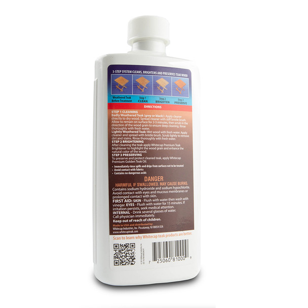 Whitecap Premium Teak Cleaning Solution - 16oz