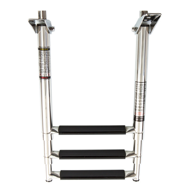 Whitecap 3-Step Telescoping Swim Ladder with Stainless Steel Construction and Compact Storage