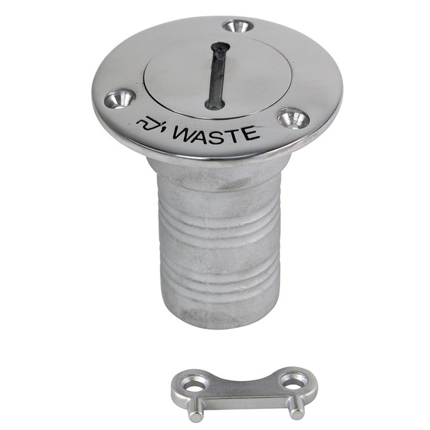 Whitecap 6126C Hose Deck Fill with Key for Waste, 1-1/2 inch Hose and 3-inch Flange