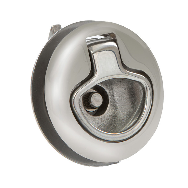 Whitecap Mini Slam Latch with Stainless Steel Locking Pull Ring - Part 6138C