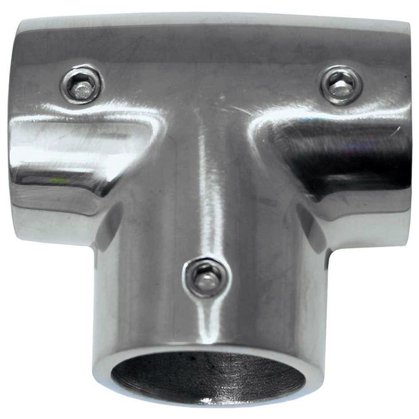 Whitecap 6043C 316 Stainless Steel 90 Degree Tee Fitting for Rail Systems