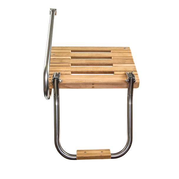 Whitecap Teak Swim Platform with Ladder for Outboard Motors, Part #60902