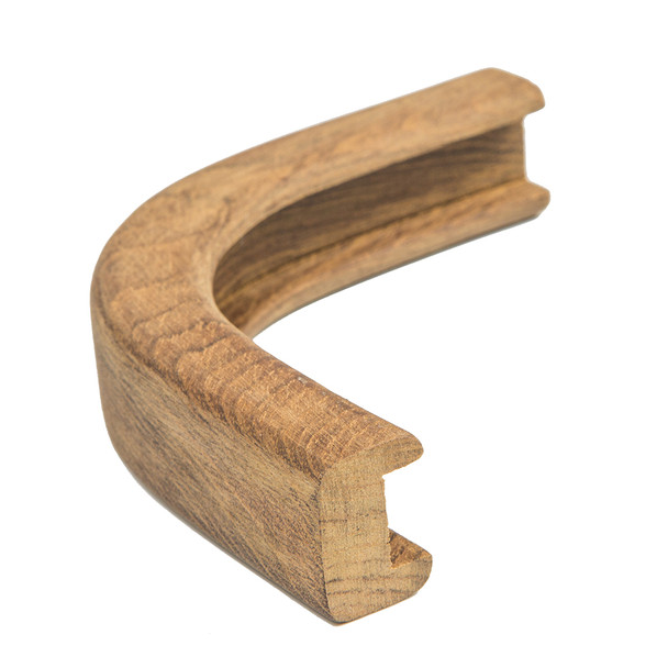 Whitecap 60823 1/2-Inch Teak Track Bulkhead Molding with Outside Corner Radius