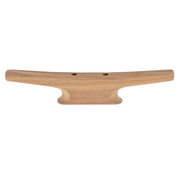 Whitecap 10-Inch Teak Cleat - Versatile Hardware for Marine and Home Use