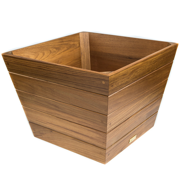 Whitecap Medium Teak Planter Box - 19 x 19 x 14 Inches for Medium Plants