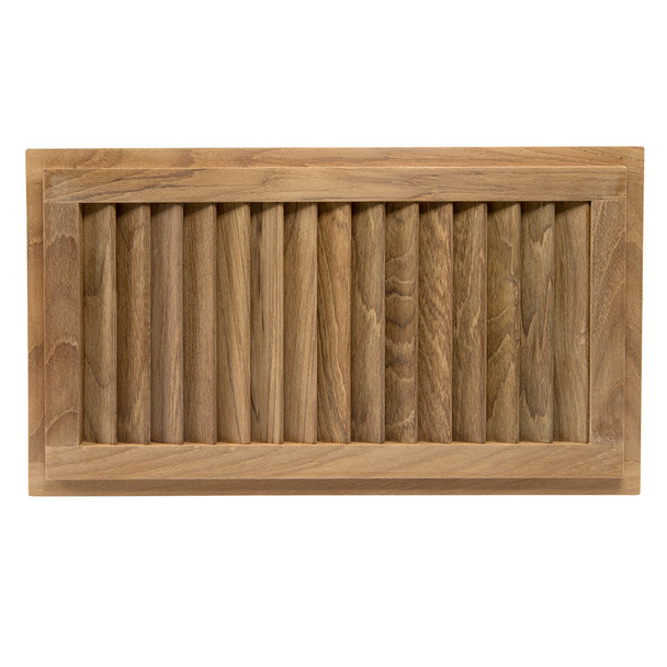 Whitecap Teak Louvered Insert - 16 x 9-1/8 inches, 3/4 inch Depth
