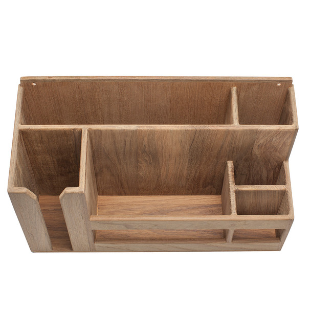 Whitecap Teak Dish, Cup, and Utensil Holder - Part Number 62404