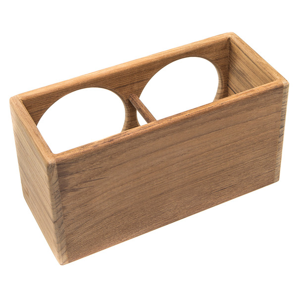 Whitecap Teak Two Insulated Drink Rack Part #62612 for Boats and Marine Vehicles