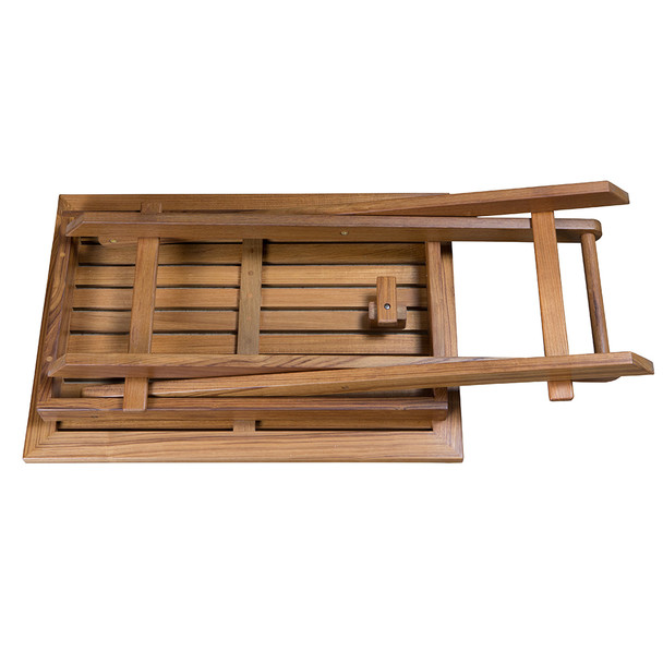 Whitecap Folding Slat Table - Teak, Part Number 63058