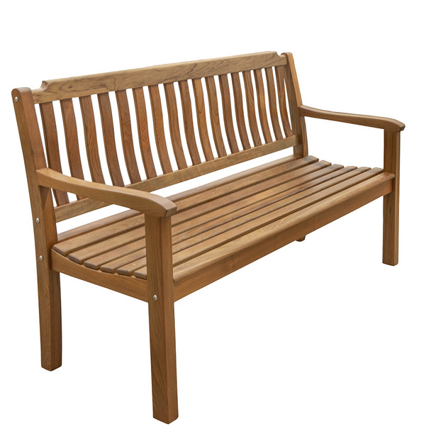 Whitecap 5-Foot Teak Garden Bench - Durable Outdoor and Indoor Seating