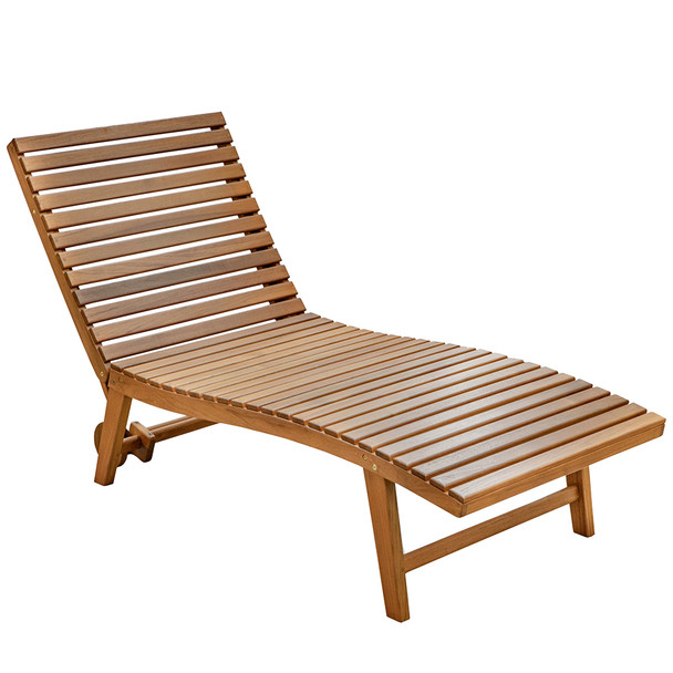 Whitecap Pool Lounge Chair - Teak, Model WT60070
