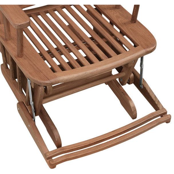 Whitecap Teak Glider Chair - Comfortable Outdoor Lounge Seating
