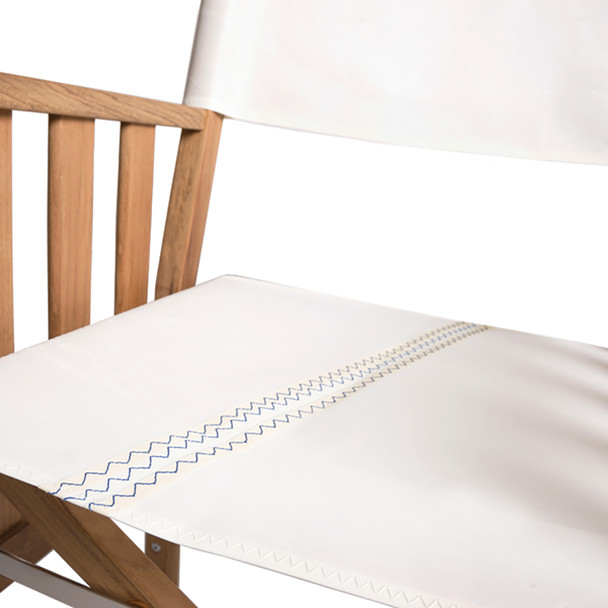 Whitecap Director's Chair II with Sail Cloth Seating – Teak