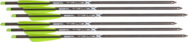 Bear Archery Bear-X TrueX Crossbow Bolts * 375 Grain with Fletched 4" Vanes and 100 Grain Field Point