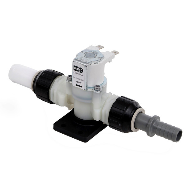 Jabsco 37038-2012 12V Solenoid and Anti-Syphon Valve for Toilet Systems