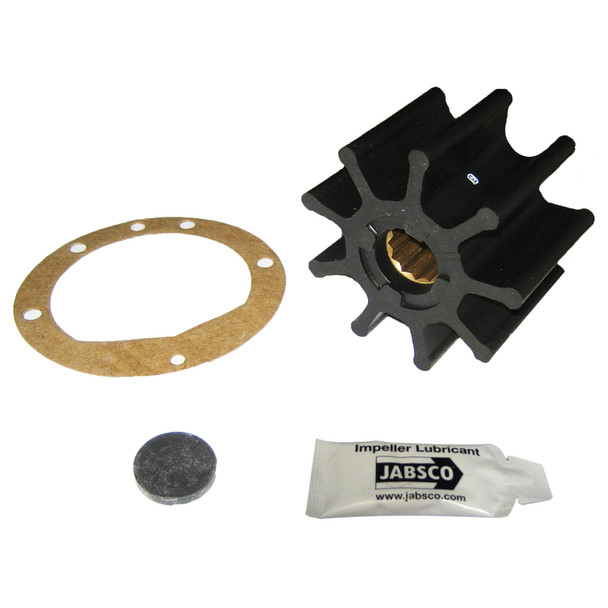Jabsco 836-0003-P Impeller Kit – 9 Blade Nitrile with Brass Insert, 3-3/4 Inch Diameter, 1 Inch Shaft