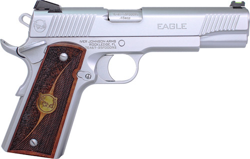 Iver Johnson Eagle HC Gen2 45 ACP Semi-Auto Pistol with Wood Grip and Adjustable Sights