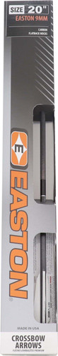 Easton Xbow Bolt 9mm Carbon Arrow with RPS Inserts, High Strength Carbon Composite