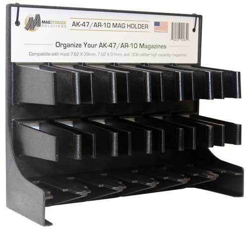 Mag Storage Solutions AK-47 & AR-10 Magazine Holder with Impact Grade ABS Plastic