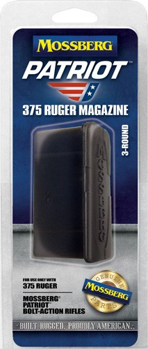 Mossberg Magazine for Patriot Rifles in .375 Ruger - 3-Round Synthetic Black Magazine Part #95036