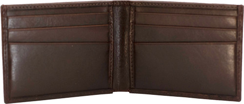 Cameleon S&W Men's Front Pocket Wallet in Brown Leather with RFID Lining