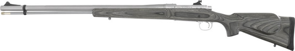 Remington Model 700 Muzzleloader Rifle with 50 Caliber, Green Laminate Stock, and Adjustable Sight