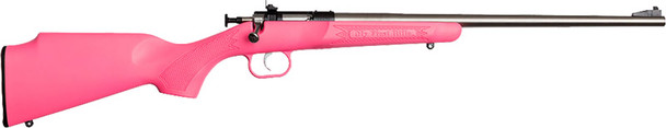 Crickett Rifle G2 22LR – Youth Sporting Bolt-Action Rifle with Pink Synthetic Stock and Stainless Steel Finish