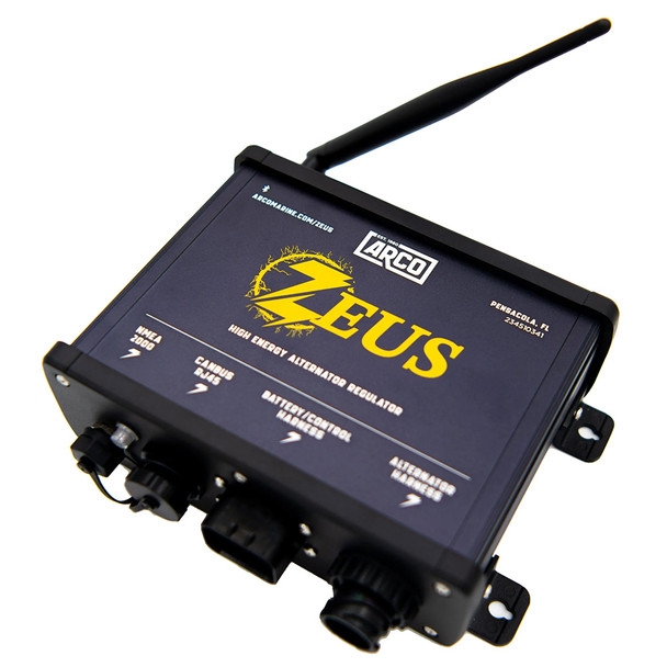 ARCO Zeus AZ1000X High-Energy Alternator Regulator with Bluetooth and Extended Harness Kit