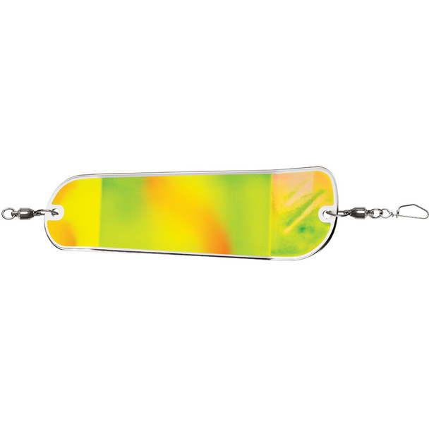 Luhr-Jensen Money Roll Flasher 11" Razzle Dazzle - Durable Fish Lure with UV Bright Finish and Glow-in-the-Dark Features