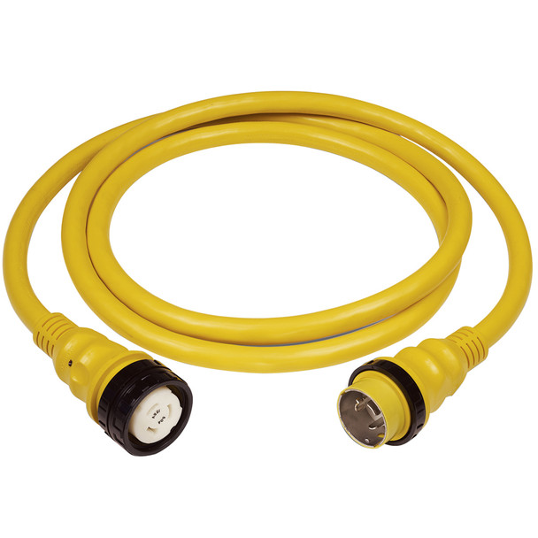 Marinco 50Amp 125/250V Shore Power Cable - 25 Feet, Yellow