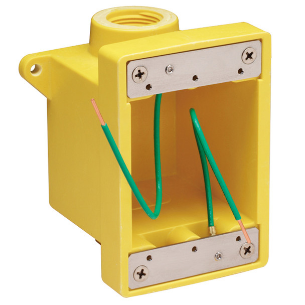 Marinco 6083CR Fiberglass Electrical Box with 3/4 Inch Knockout Holes for Receptacles