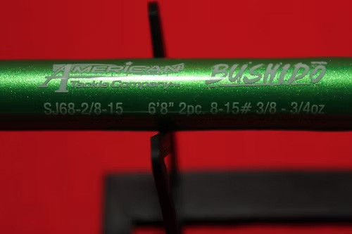 6' 8" Handcrafted/Custom Painted Bass Spinning Rod