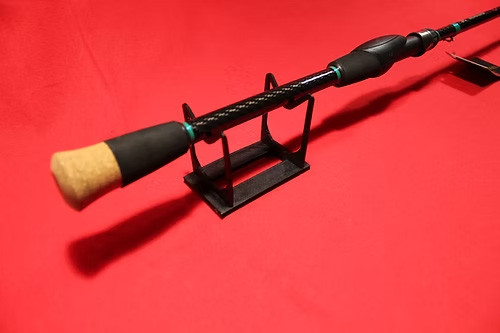 7' Handcrafted Bass Spinning Rod (Rainforest Green)