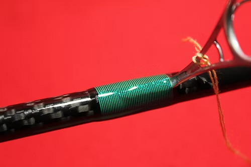 7' Handcrafted Bass Spinning Rod (Rainforest Green)