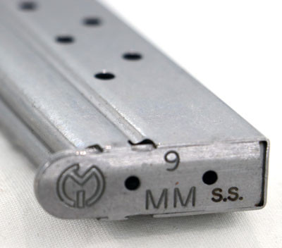 Metalform Magazines 1911 9mm Luger Stainless Steel 8-Round Magazine