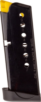 Taurus G2S 9mm Magazine - 7 Round Steel Magazine in Black