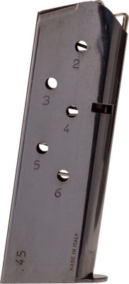 Taurus Magazine for 1911 Officer Model - 6 Rounds, Steel, Black Finish