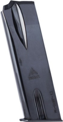 Mec-Gar Magazine for Browning HP 9mm Luger - 13 Round Capacity, Blued Steel