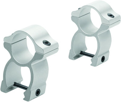 Leupold Rifleman 1-Inch See-Thru Ringmounts - Silver Matte, Weaver Style - Part Number 57400