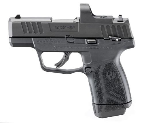 Ruger Max-9 9mm Semi-Auto Pistol with 12-Round Magazine, Black Polymer Frame