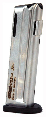 Walther P22 .22LR Stainless Steel Magazine – 10 Round Capacity