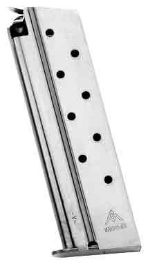 Mec-Gar 1911 Government .38 Super Nickel 9-Round Magazine Part MGCGOV38N