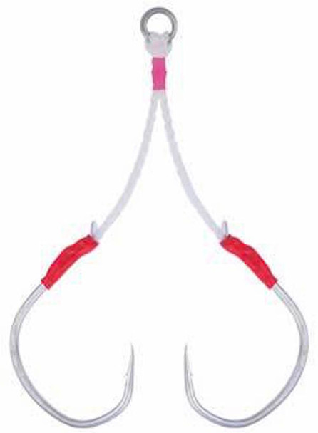 OWNER Dual Dancing Stinger 5/0 Fishing Hooks (2-Pack) - Premium Saltwater Baits and Lures